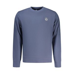 North Sails Blue Cotton Men Men's Sweatshirt